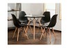 Image of Bộ bàn ghế tiếp khách văn phòng, bàn ghế quán cafe màu đen SBG2450