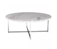 Bàn sofa tròn khung inox đánh bóng NTTD3000
