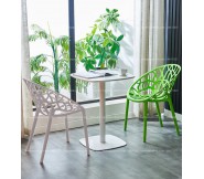 Bộ bàn decor ghế nhựa cafe tiếp khách cửa hàng văn phòng 242