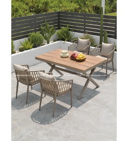 Bộ bàn ghế cafe bàn ghế ăn nhà hàng sân vườn nhôm đúc 208