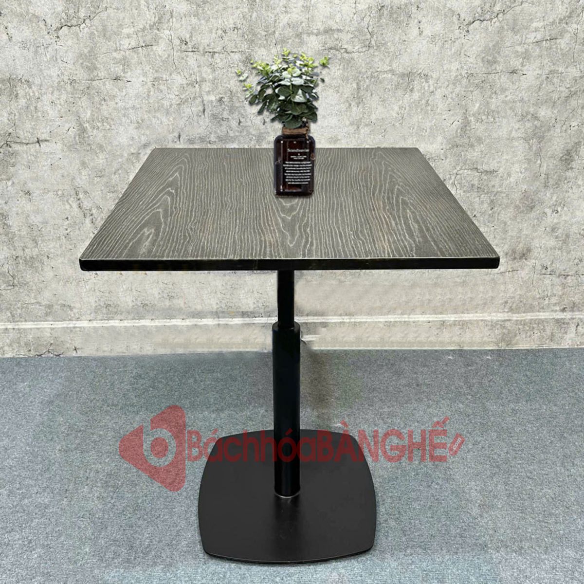 Bàn vuông cafe decor vintage BSK47